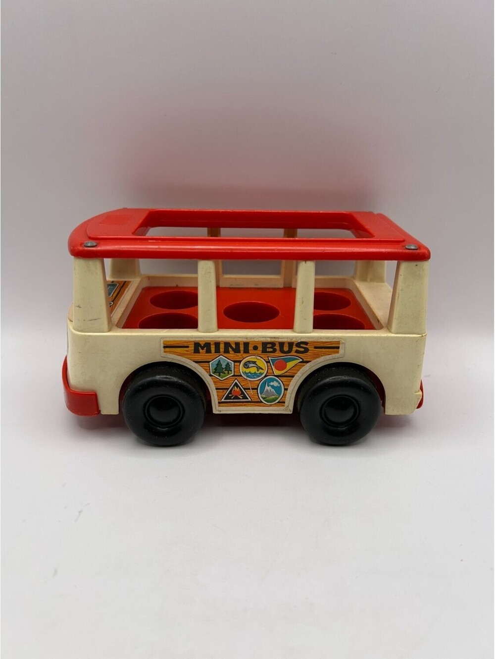 Vintage 1969 Fisher Price Little People Mini Bus #141 Camper Van No Figures